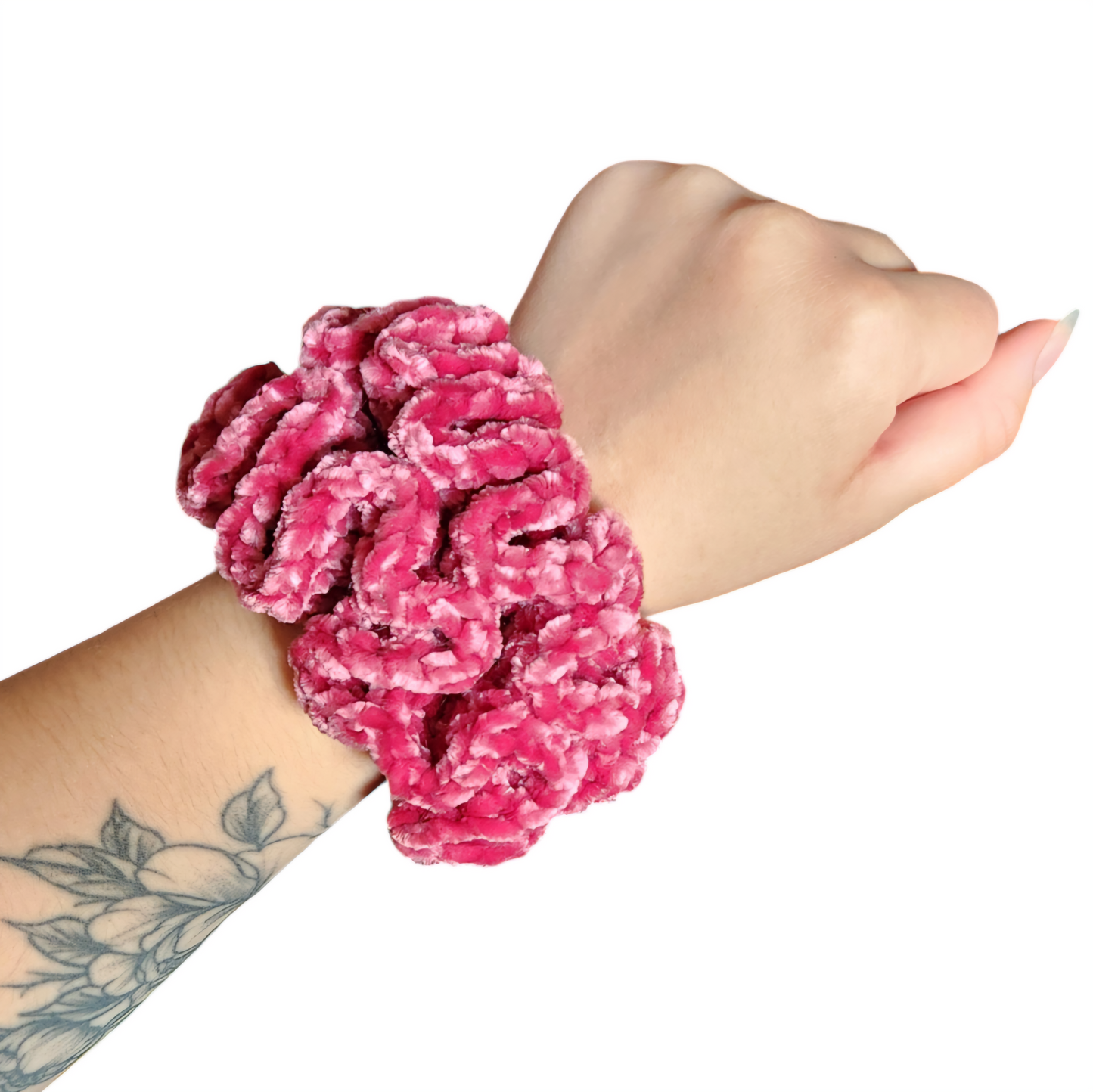 Pomegranate Velvet Scrunchies