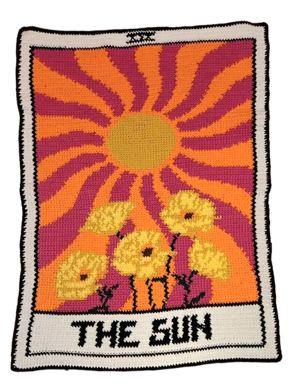 The Sun Tarot Tapestry Pattern