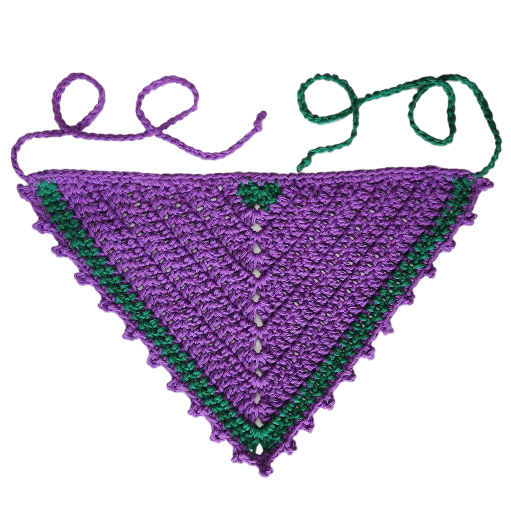 Purple & Green Hair Bandana