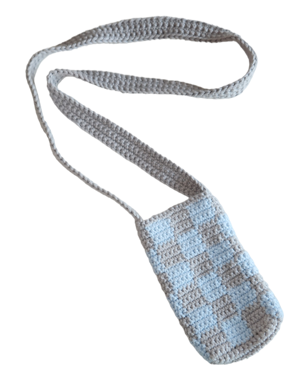 Checkered Crossbody Phone Holder