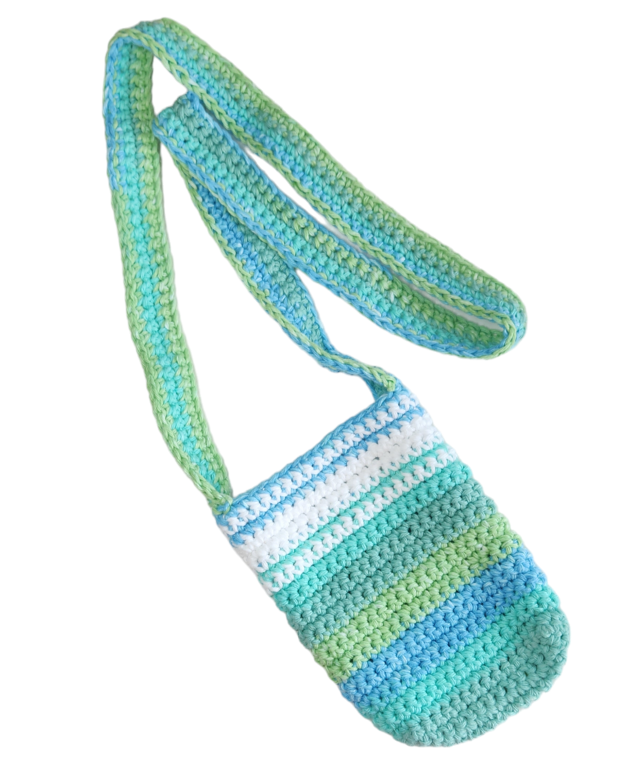 Ocean Stripes Crossbody Phone Holder