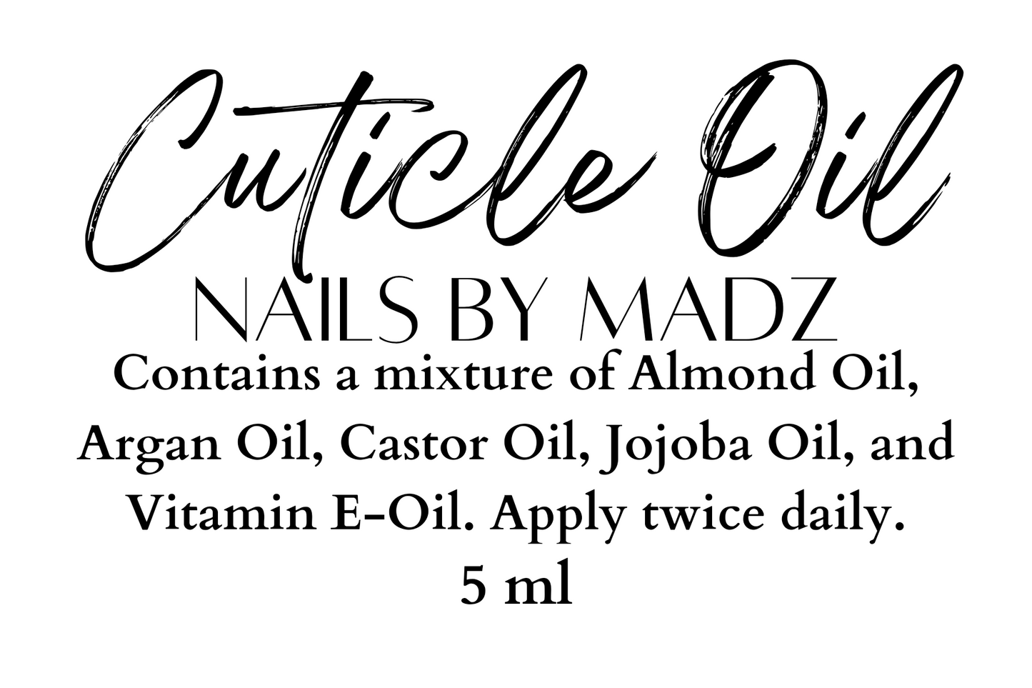 Cuticle Oil